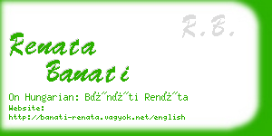 renata banati business card